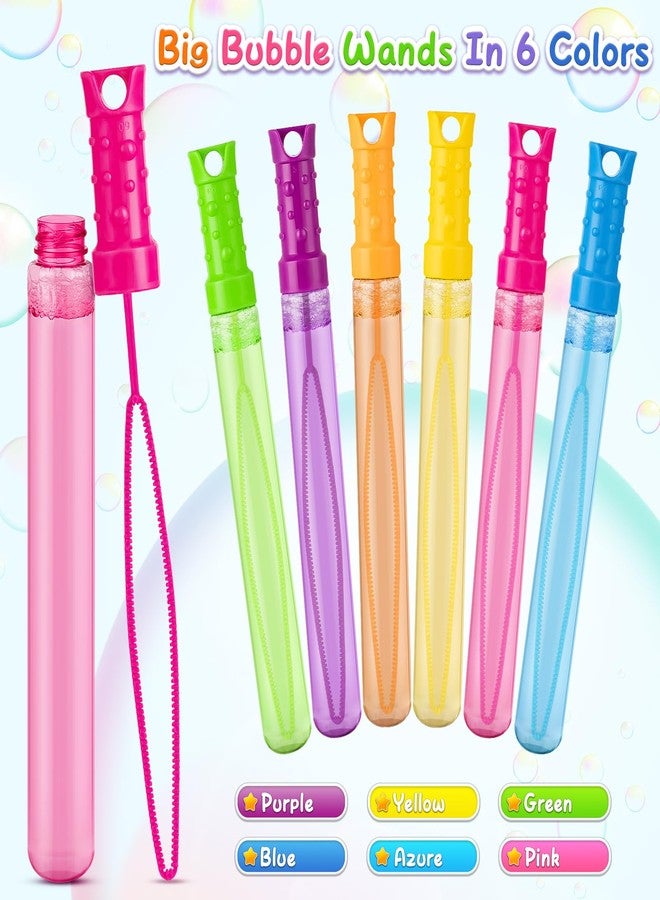 IJIGU 48 Pack Big Bubble Wands Bulk in 6 Colors,Ideal for Easter, Summer, Halloween, Valentine, Classroom Prizes - Image 4